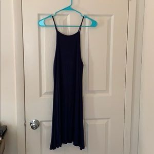 Navy halter casual sun dress- Charlotte Russe